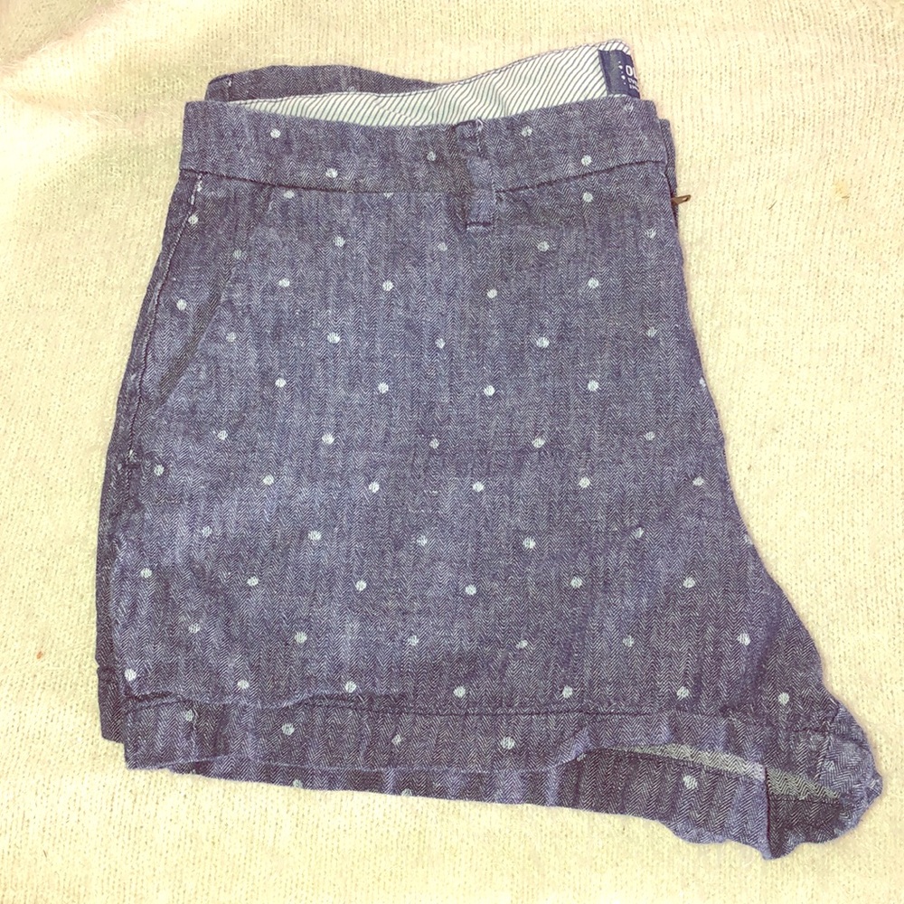 Poka Dot blue and white shorts. 😍
